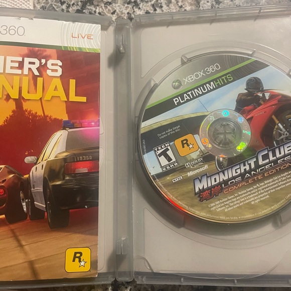 Xbox 360; Midnight Club LA; pre-owned